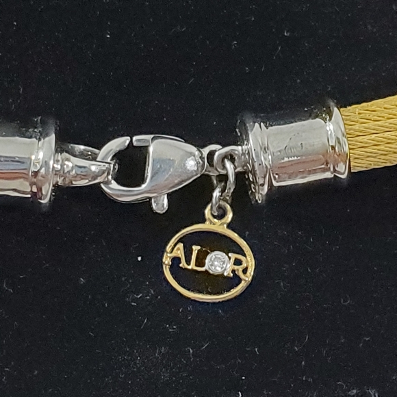 ALOR Rare Multi-Strand Cable Necklace 18 Karat Yellow Gold - - Picture 9 of 10